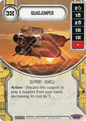 Quadjumper (SoR) Legendary Star Wars Destiny Fantasy Flight Games