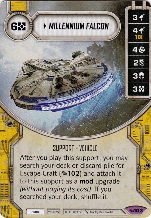 Millennium Falcon (ATG) Legendary Star Wars Destiny Fantasy Flight Games