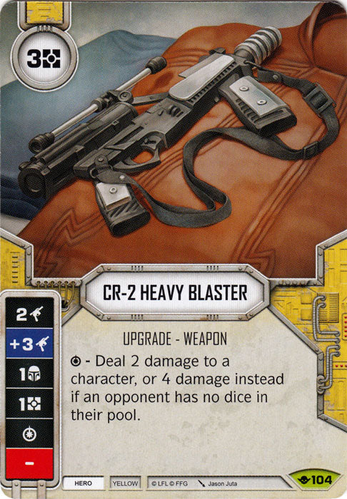 CR-2 Heavy Blaster (WotF) Rare Star Wars Destiny Fantasy Flight Games