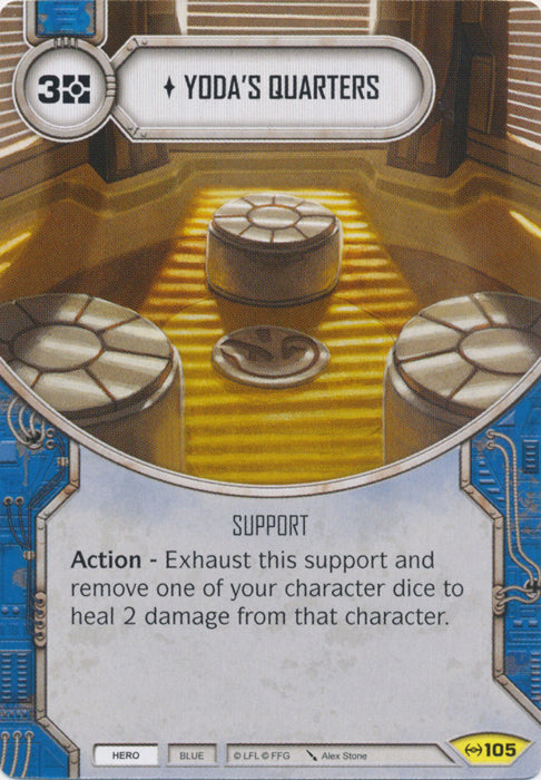 Yoda's Quarters (EAW) Uncommon Star Wars Destiny Fantasy Flight Games