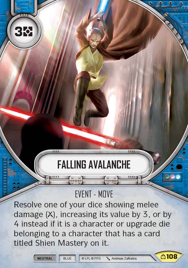 Falling Avalanche (CM) Uncommon Star Wars Destiny Fantasy Flight Games