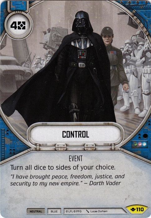 Control (WotF) Uncommon Star Wars Destiny Fantasy Flight Games