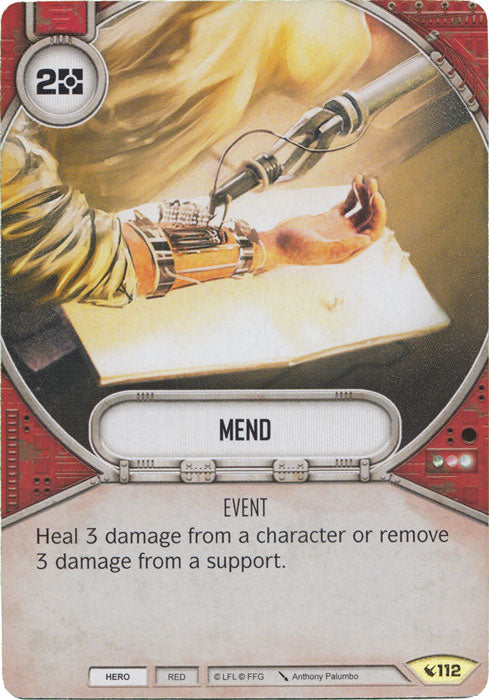 Mend (LEG) Uncommon Star Wars Destiny Fantasy Flight Games