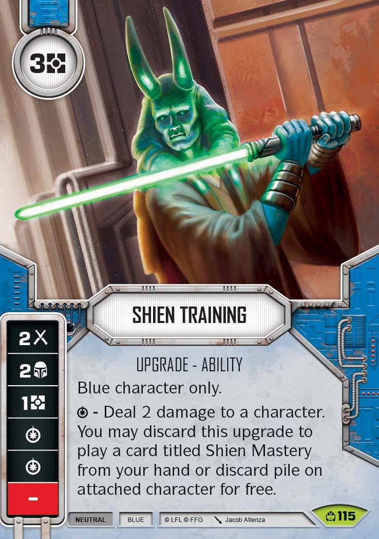 Shien Training (CM) Rare Star Wars Destiny Fantasy Flight Games