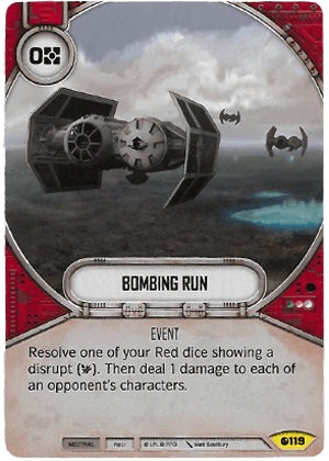 Bombing Run (SoR) Uncommon Star Wars Destiny Fantasy Flight Games