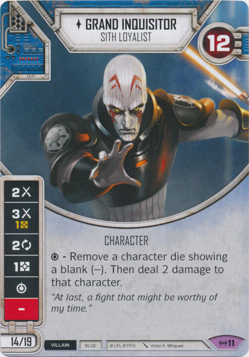 Grand Inquisitor - Sith Loyalist (EAW) Legendary Star Wars Destiny Fantasy Flight Games
