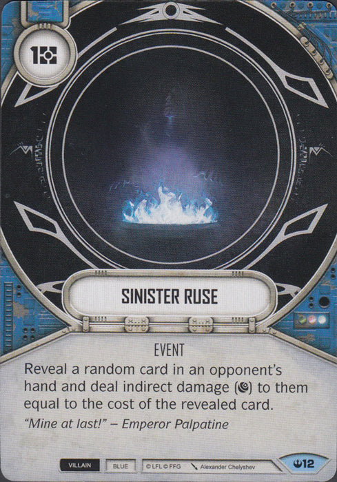 Sinister Ruse (SOH) Common Star Wars Destiny Fantasy Flight Games
