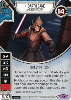 Darth Bane - Ancient Master (CM) Legendary Star Wars Destiny Fantasy Flight Games