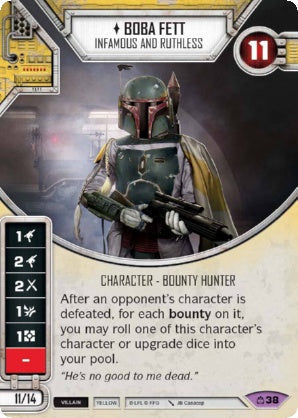 Boba Fett - Infamous And Ruthless (CM) Legendary Star Wars Destiny Fantasy Flight Games