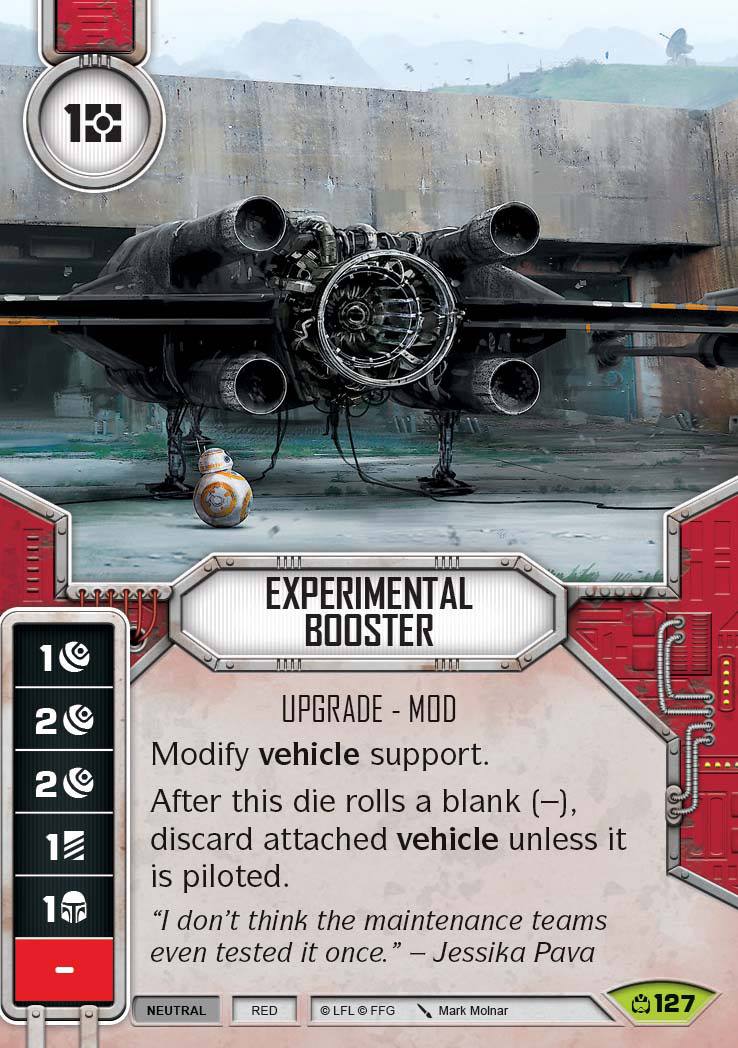 Experimental Booster (CM) Rare Star Wars Destiny Fantasy Flight Games