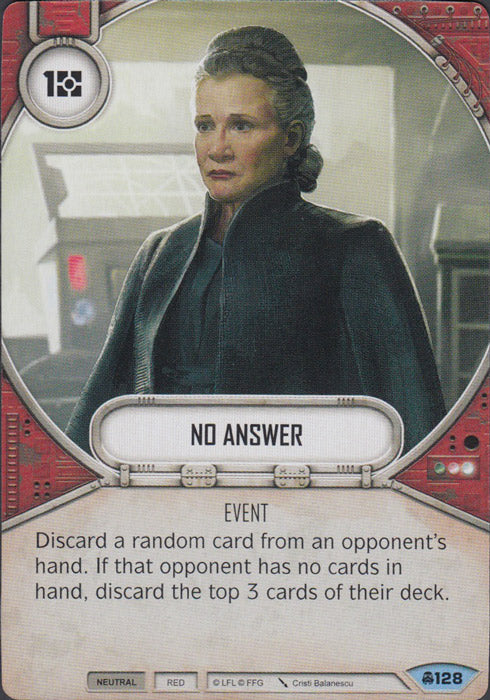 No Answer (CONV) Common Star Wars Destiny Fantasy Flight Games