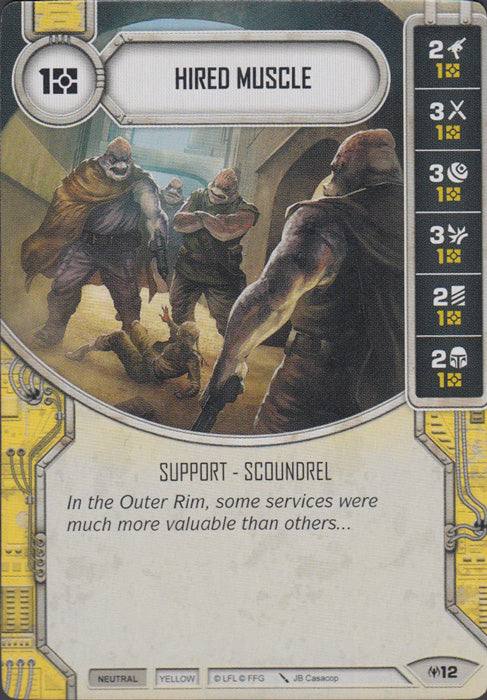 Hired Muscle (AON) Starter Star Wars Destiny Fantasy Flight Games