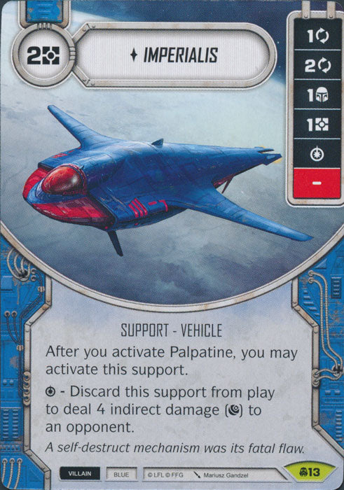 Imperialis (CONV) Rare Star Wars Destiny Fantasy Flight Games