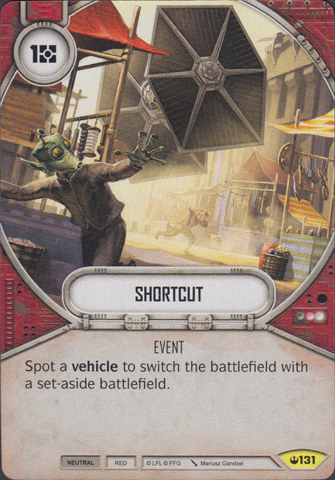 Shortcut (SOH) Uncommon Star Wars Destiny Fantasy Flight Games