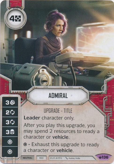 Admiral (SOH) Legendary Star Wars Destiny Fantasy Flight Games