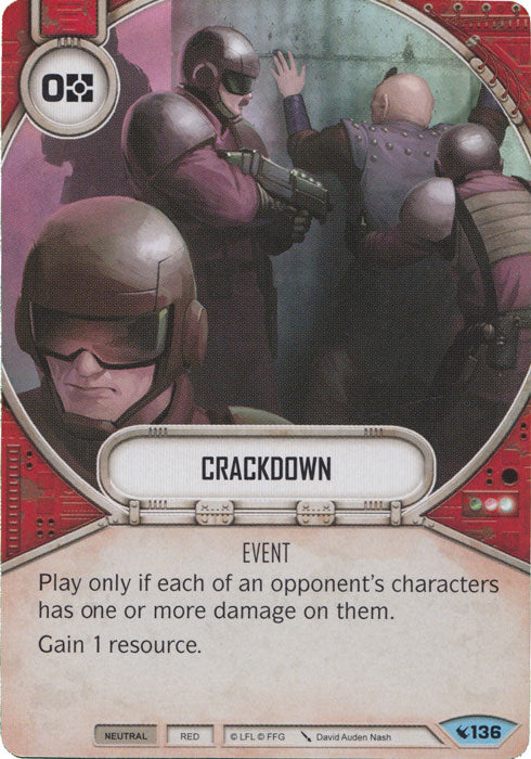 Crackdown (LEG) Common Star Wars Destiny Fantasy Flight Games