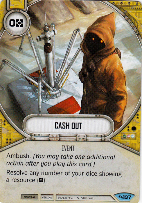 Cash Out (ATG) Common Star Wars Destiny Fantasy Flight Games