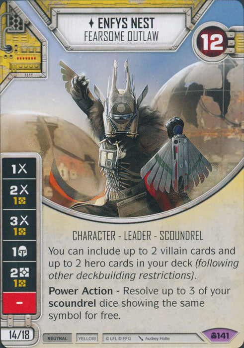 Enfys Nest - Fearsome Outlaw (CONV) Legendary Star Wars Destiny Fantasy Flight Games
