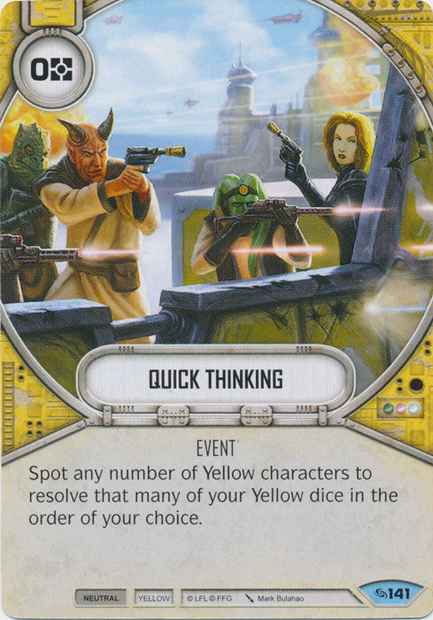 Quick Thinking (ATG) Common Star Wars Destiny Fantasy Flight Games