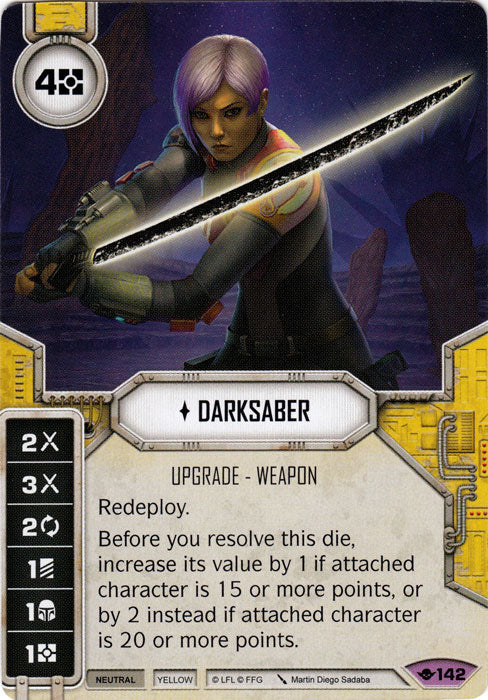 Darksaber (WotF) Legendary Star Wars Destiny Fantasy Flight Games