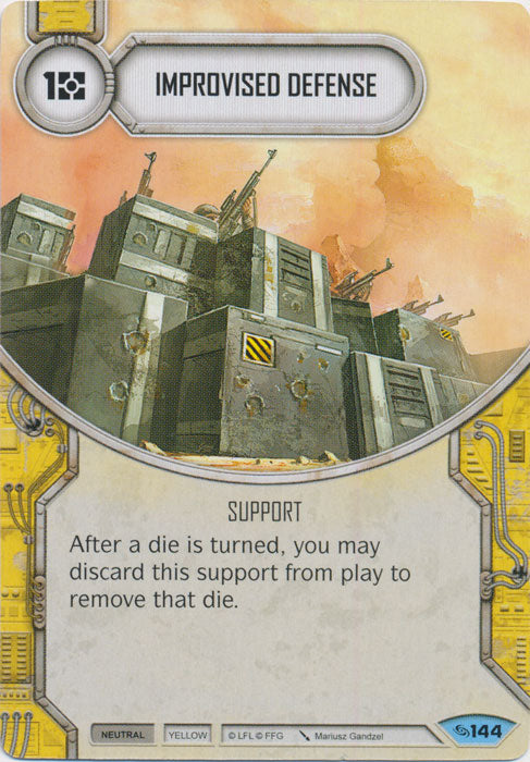Improvised Defense (ATG) Common Star Wars Destiny Fantasy Flight Games