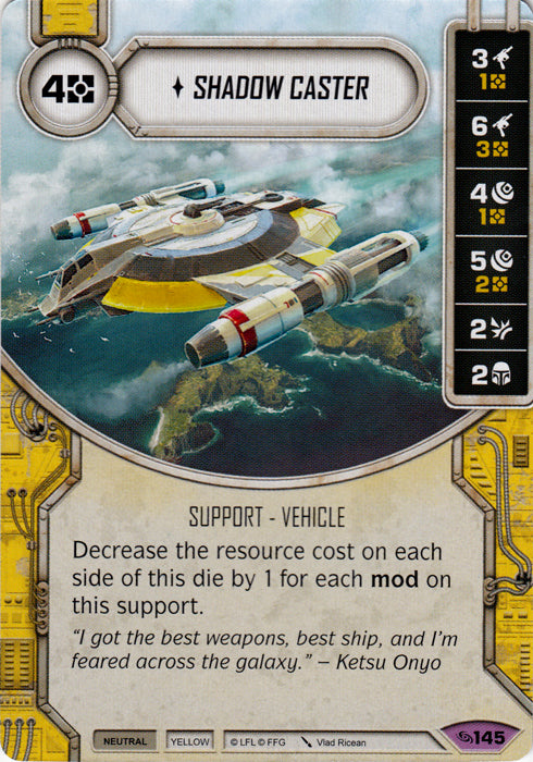 Shadow Caster (ATG) Legendary Star Wars Destiny Fantasy Flight Games