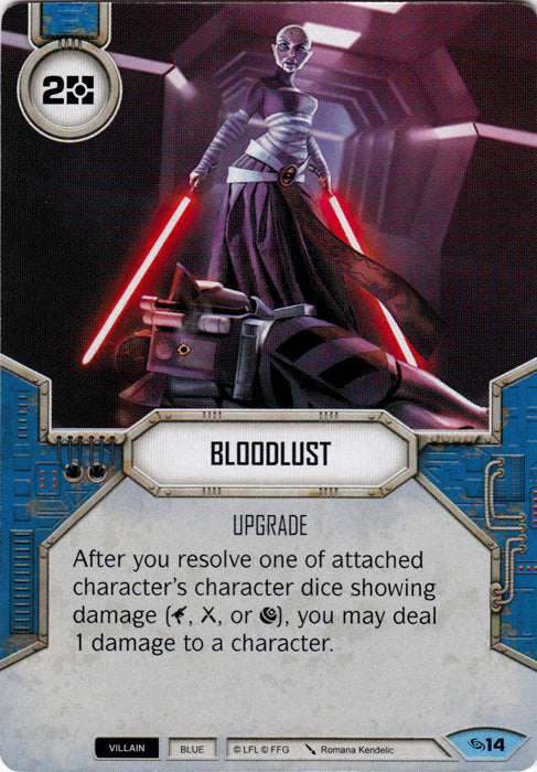 Bloodlust (ATG) Common Star Wars Destiny Fantasy Flight Games