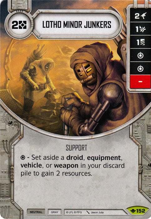 Lotho Minor Junkers (WotF) Rare Star Wars Destiny Fantasy Flight Games