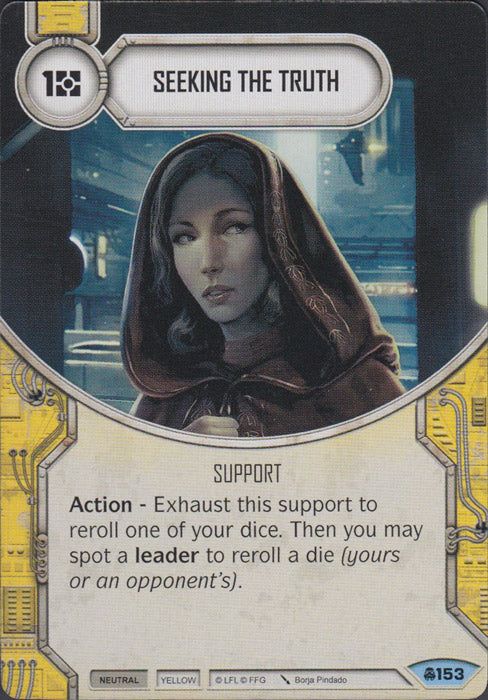 Seeking The Truth (CONV) Common Star Wars Destiny Fantasy Flight Games