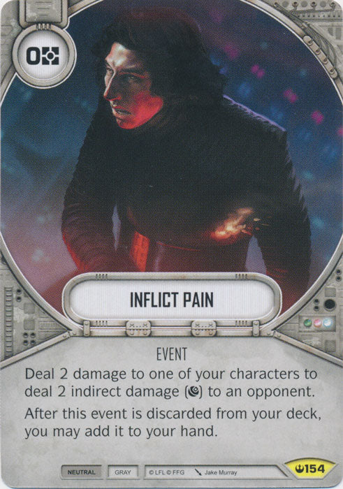 Inflict Pain (SOH) Uncommon Star Wars Destiny Fantasy Flight Games