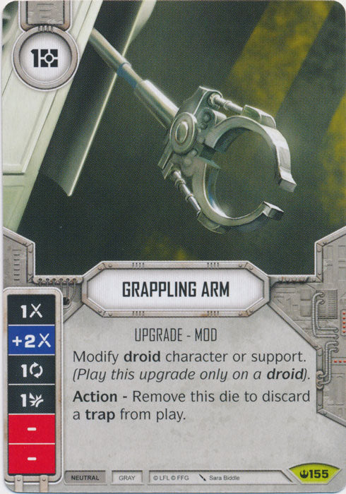 Grappling Arm (SOH) Rare Star Wars Destiny Fantasy Flight Games