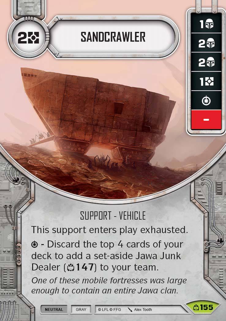 Sandcrawler (CM) Rare Star Wars Destiny Fantasy Flight Games
