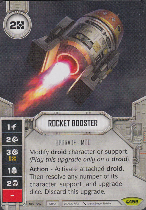 Rocket Booster (SOH) Rare Star Wars Destiny Fantasy Flight Games