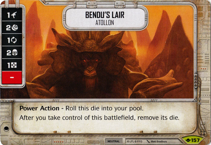 Bendu's Lair (WotF) Rare Star Wars Destiny Fantasy Flight Games