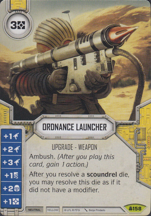 Ordnance Launcher (CONV) Rare Star Wars Destiny Fantasy Flight Games