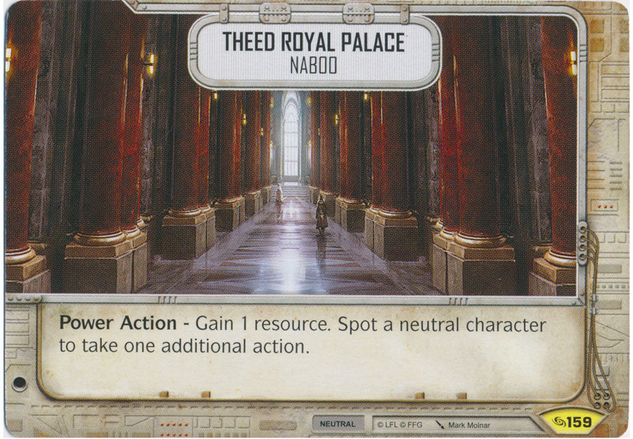 Theed Royal Palace - Naboo (ATG) Uncommon Star Wars Destiny Fantasy Flight Games