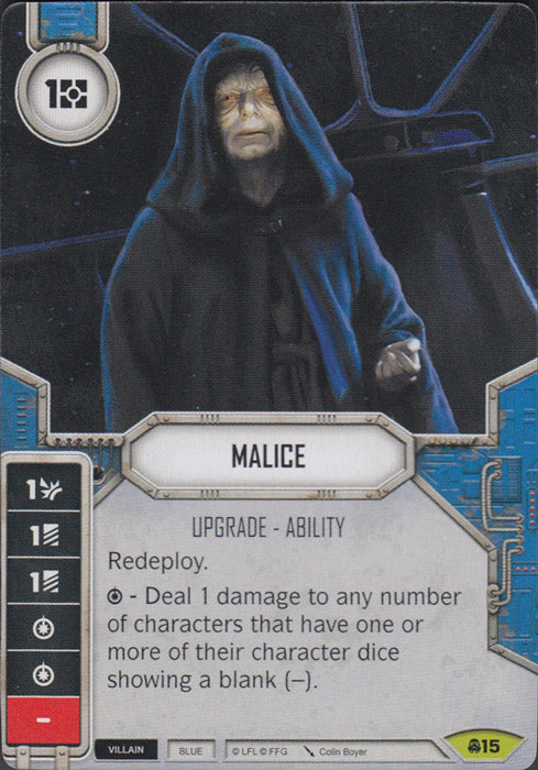 Malice (CONV) Rare Star Wars Destiny Fantasy Flight Games