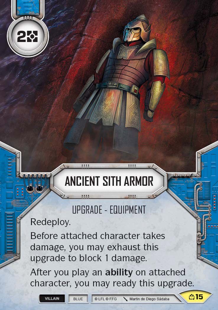 Ancient Sith Armor (CM) Uncommon Star Wars Destiny Fantasy Flight Games
