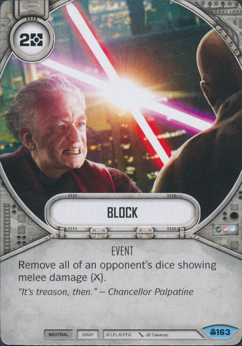 Block (CONV) Common Star Wars Destiny Fantasy Flight Games