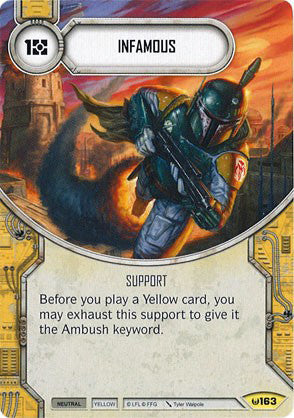 Infamous (AWK) Uncommon Star Wars Destiny Fantasy Flight Games