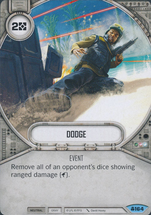Dodge (CONV) Common Star Wars Destiny Fantasy Flight Games