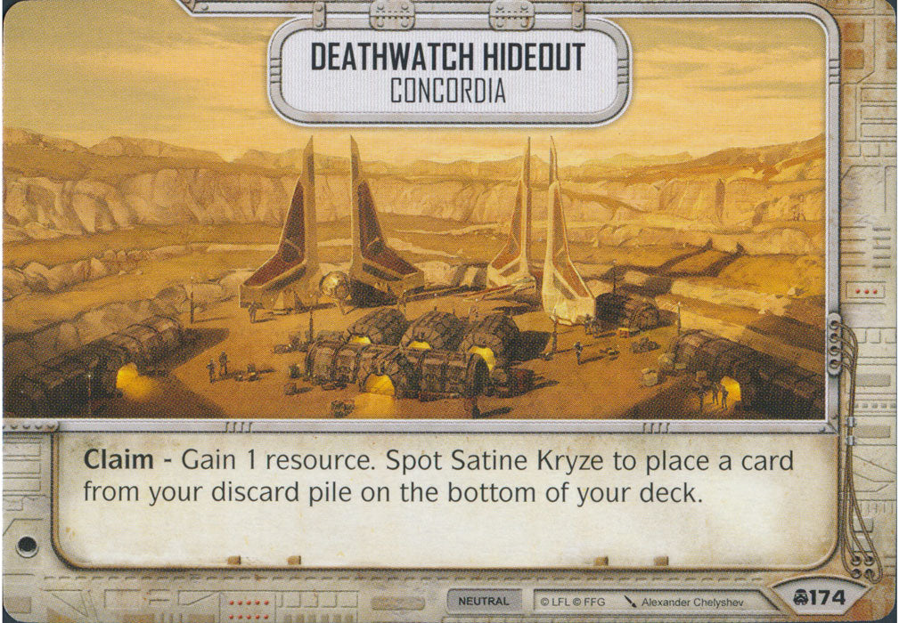 Deathwatch Hideout - Concordia (CONV) Starter Star Wars Destiny Fantasy Flight Games