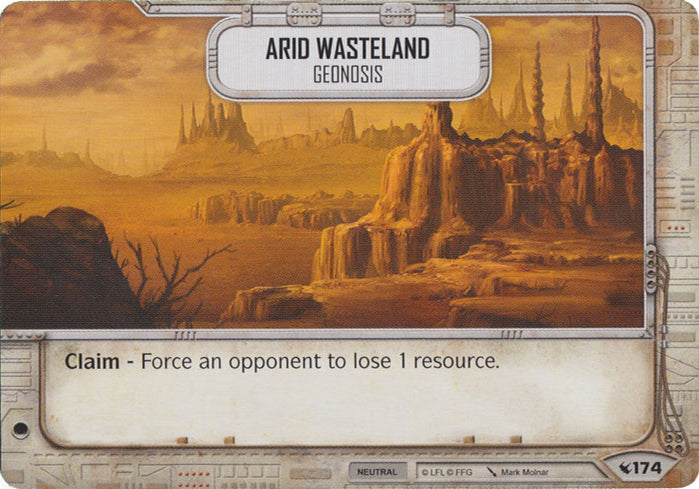 Arid Wasteland - Geonosis (LEG) Starter Star Wars Destiny Fantasy Flight Games