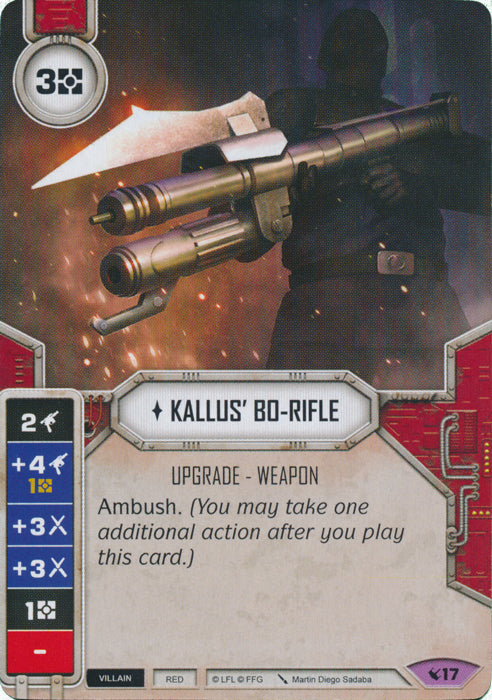 Kallus' Bo-Rifle (LEG) Legendary Star Wars Destiny Fantasy Flight Games