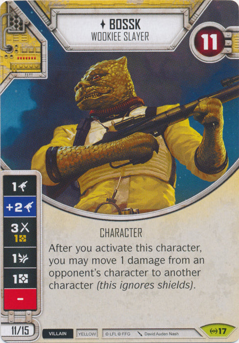 Bossk - Wookiee Slayer (EAW) Rare Star Wars Destiny Fantasy Flight Games