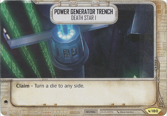 Power Generator Trench - Death Star I (LEG) Uncommon Star Wars Destiny Fantasy Flight Games