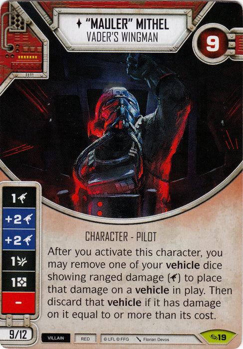 "Mauler" Mithel - Vader's Wingman (ATG) Rare Star Wars Destiny Fantasy Flight Games