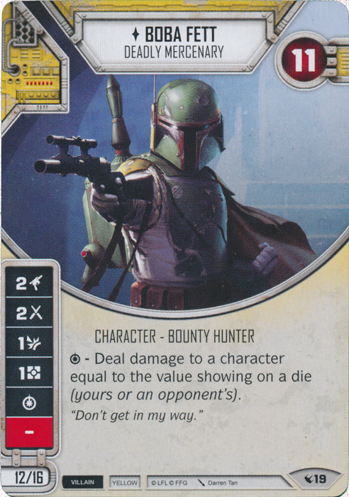 Boba Fett - Deadly Mercenary (LEG) Starter - (2 Dice) Star Wars Destiny Fantasy Flight Games