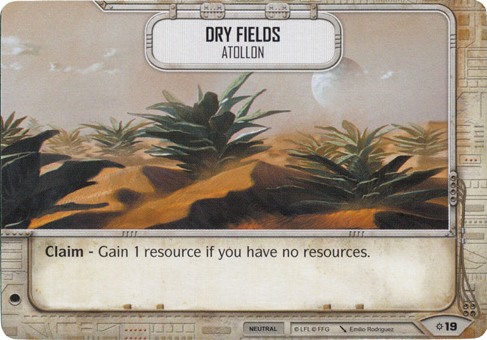 Dry Fields - Atollon (Rivals) Starter Star Wars Destiny Fantasy Flight Games