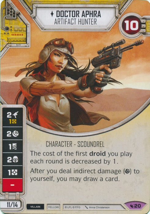 Doctor Aphra - Artifact Hunter (LEG) Legendary Star Wars Destiny Fantasy Flight Games
